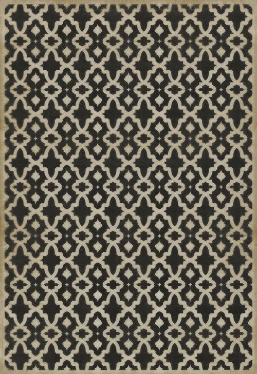 Pattern 31 "A Murder of Crows" Vinyl Floorcloth - Spicher & Co.