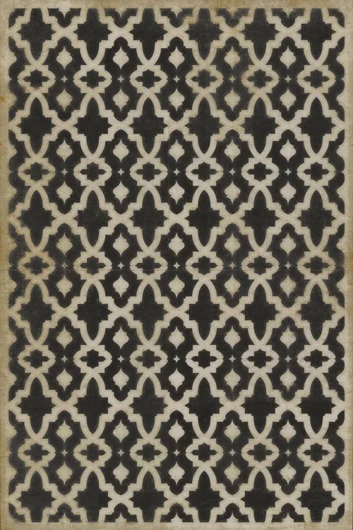 Pattern 31 "A Murder of Crows" Vinyl Floorcloth - Spicher & Co.
