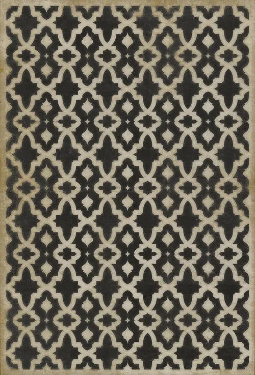 Pattern 31 "A Murder of Crows" Vinyl Floorcloth - Spicher & Co.