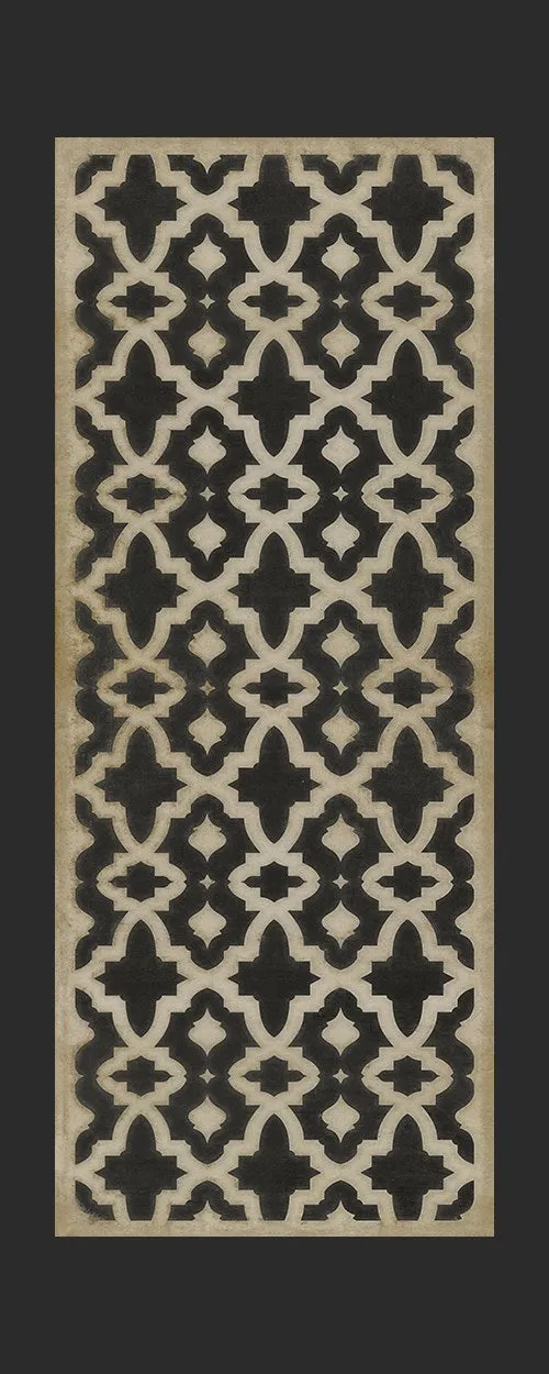 Pattern 31 "A Murder of Crows" Vinyl Floorcloth - Spicher & Co.