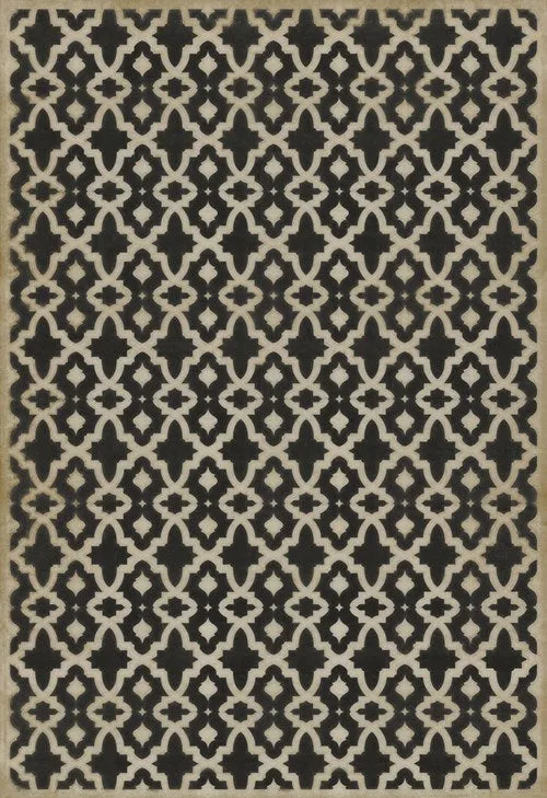 Pattern 31 "A Murder of Crows" Vinyl Floorcloth - Spicher & Co.
