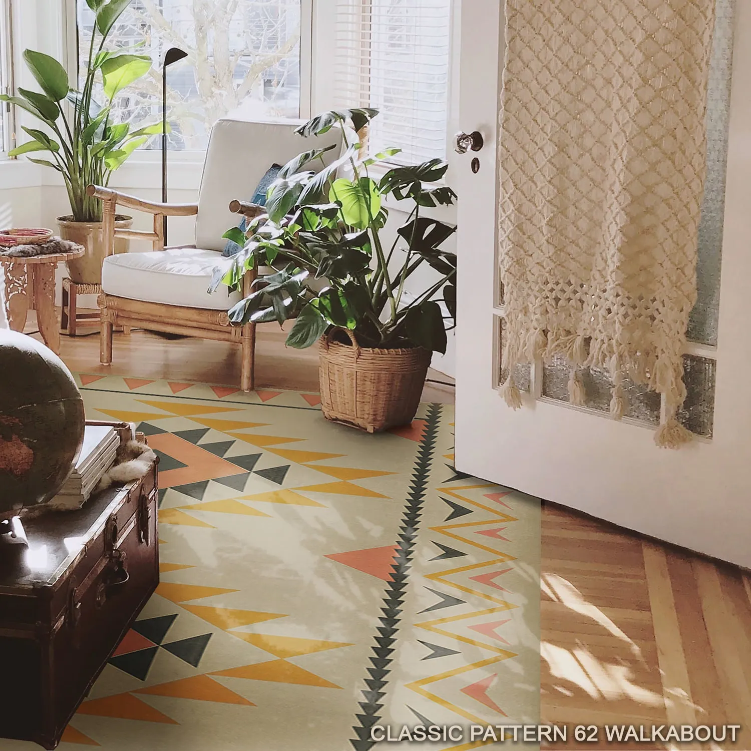 Pattern 62 "Walkabout" Vinyl Floorcloth - Spicher & Co.
