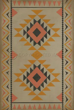 Pattern 62 "Walkabout" Vinyl Floorcloth - Spicher & Co.