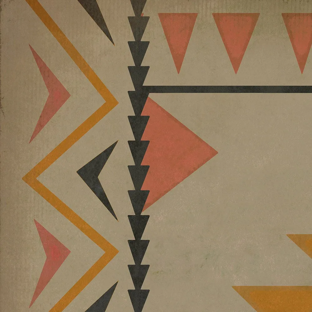 Pattern 62 "Walkabout" Vinyl Floorcloth - Spicher & Co.
