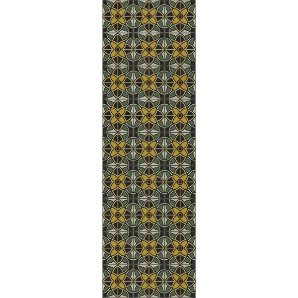 Pattern 80 "Jean Harlow" Vinyl Floorcloth - Spicher & Co.