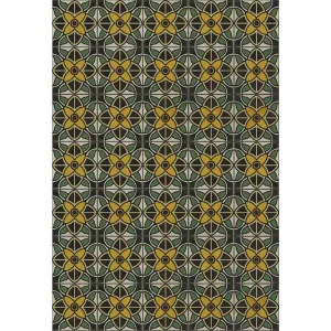Pattern 80 "Jean Harlow" Vinyl Floorcloth - Spicher & Co.