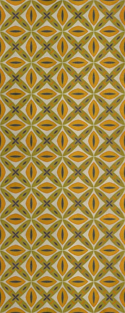 Pattern 82 "Tinker Bell" Vinyl Floorcloth - Spicher & Co.