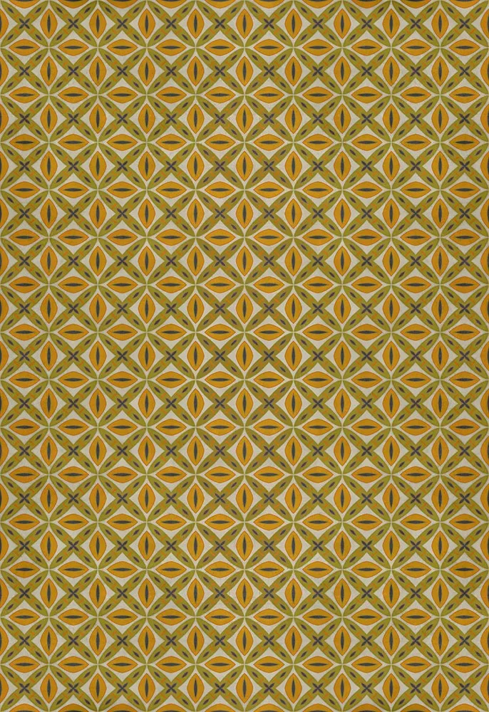 Pattern 82 "Tinker Bell" Vinyl Floorcloth - Spicher & Co.