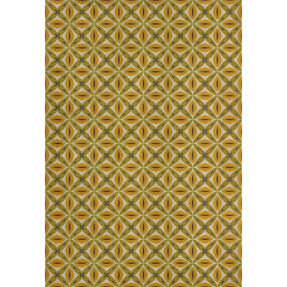 Pattern 82 "Tinker Bell" Vinyl Floorcloth - Spicher & Co.