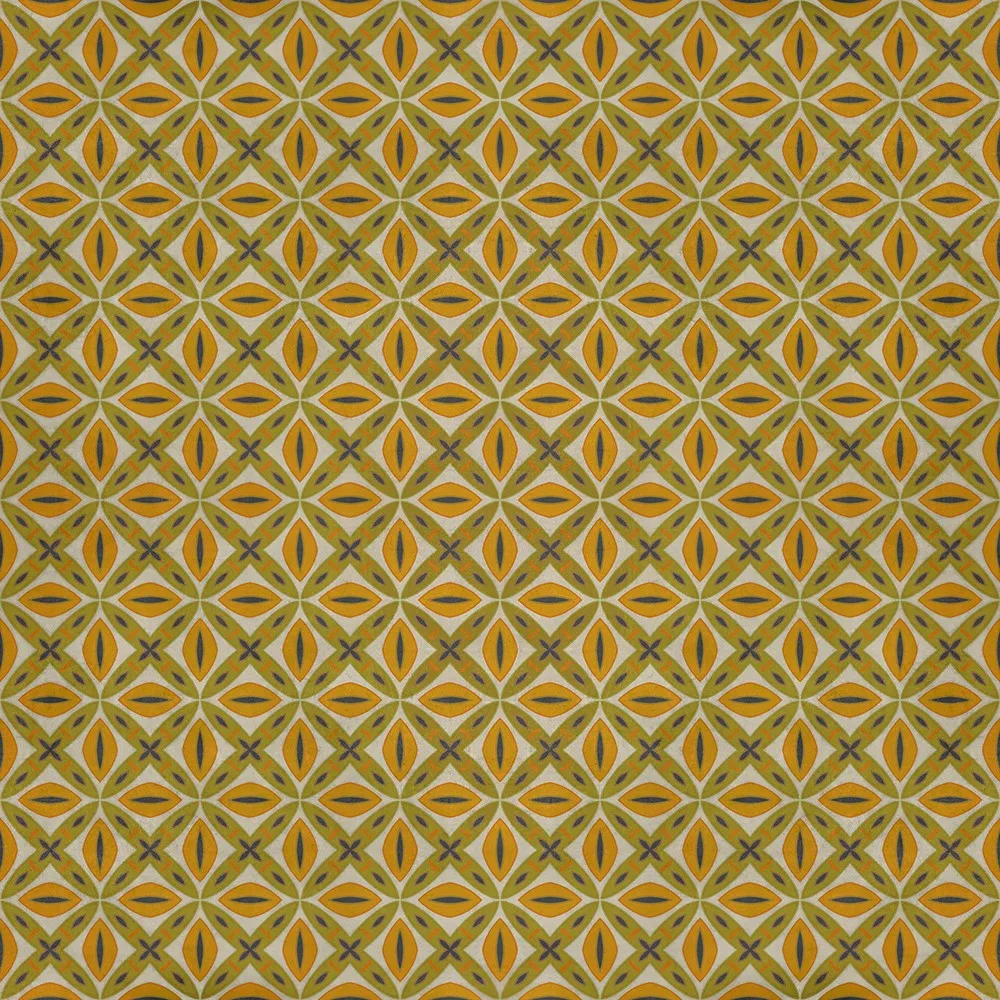 Pattern 82 "Tinker Bell" Vinyl Floorcloth - Spicher & Co.