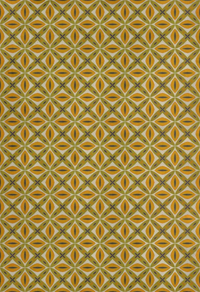 Pattern 82 "Tinker Bell" Vinyl Floorcloth - Spicher & Co.