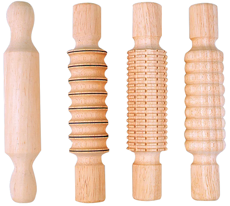 Patterned Rolling Pins, Set of 4