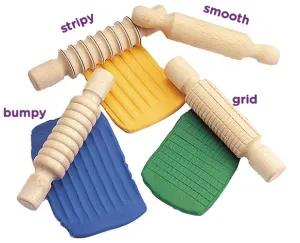 Patterned Rolling Pins, Set of 4