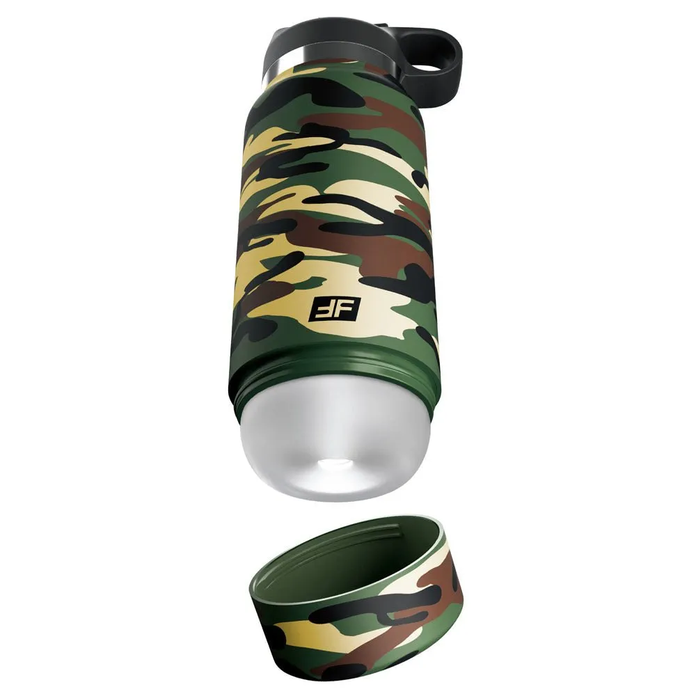 PDX Plus Fap Flask - Happy Camper - Frosted Vagina Stroker