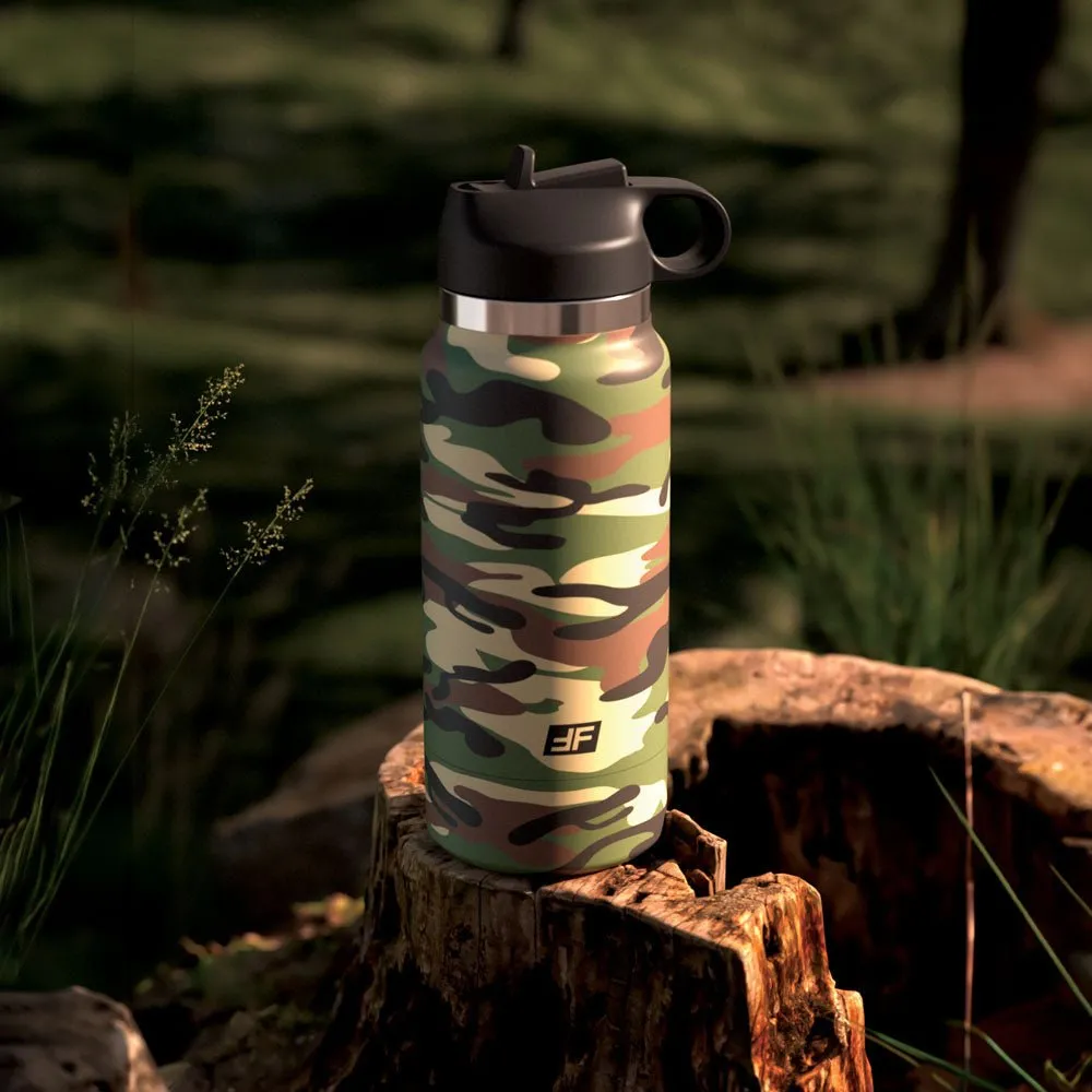 PDX Plus Fap Flask - Happy Camper - Frosted Vagina Stroker