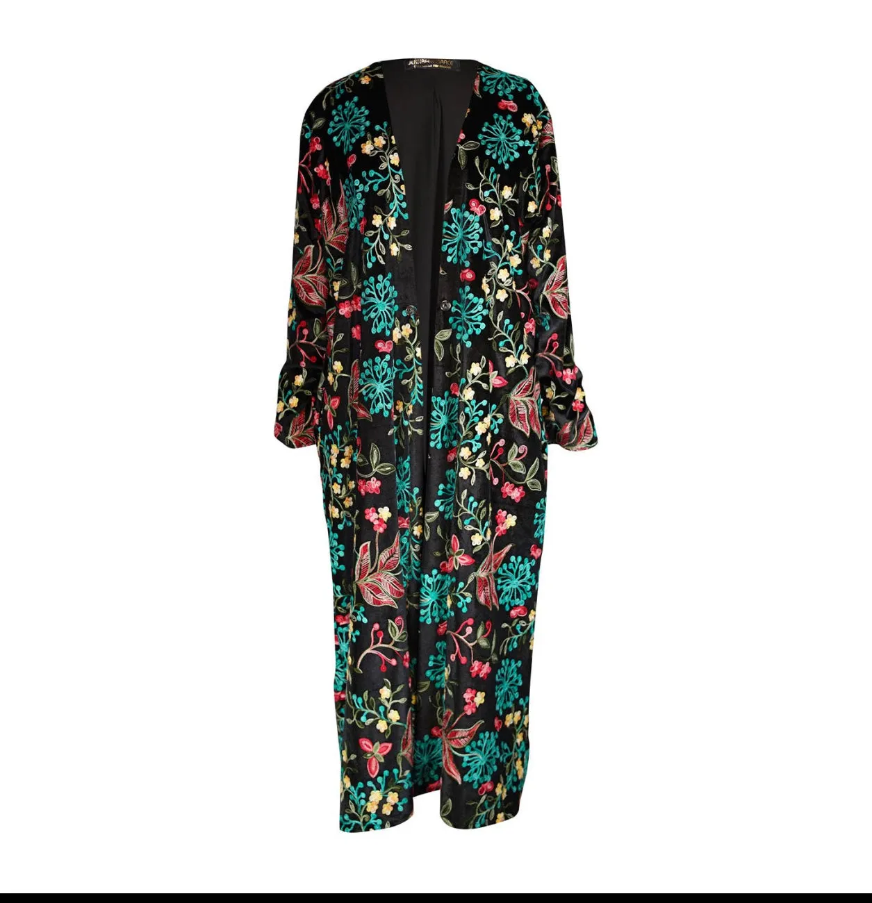 Penny Verona Noir Tapestry Coat with Faux Fur