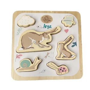 Personalised Guess How Much I Love You Chunky Wooden Puzzle