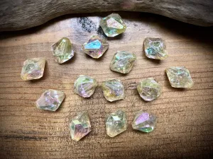 Plastic Crystal Aurora Borealis Bead Lot - 19mm x 14mm