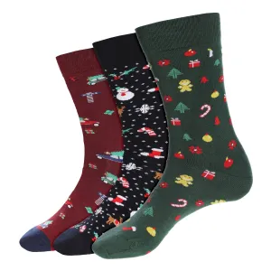 PREMIUM COTTON RICH CHRISTMAS CASUAL SOCKS - 6 PK