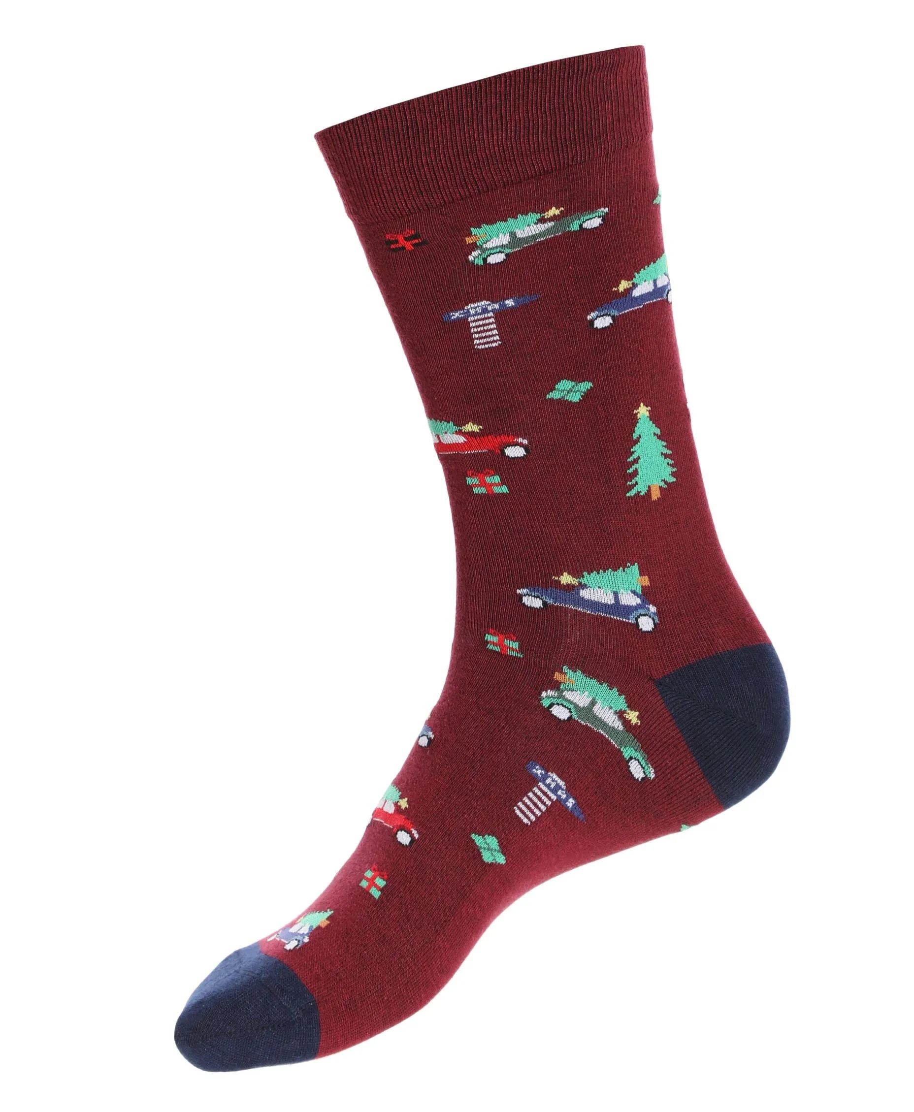 PREMIUM COTTON RICH CHRISTMAS CASUAL SOCKS - 6 PK