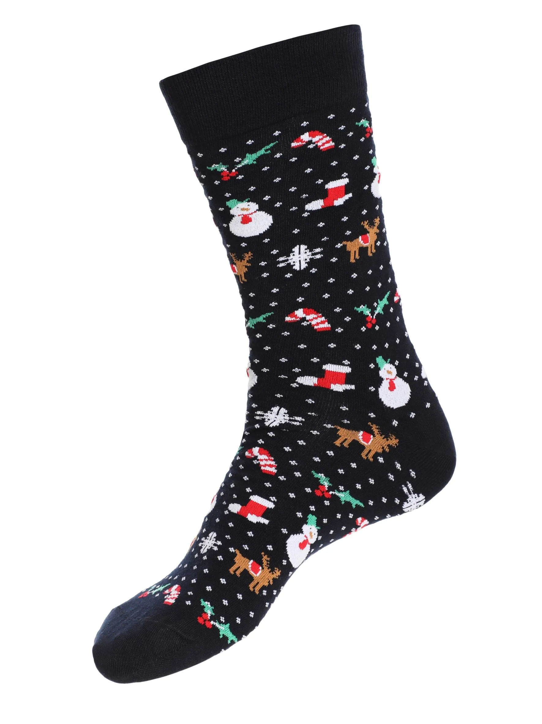 PREMIUM COTTON RICH CHRISTMAS CASUAL SOCKS - 6 PK