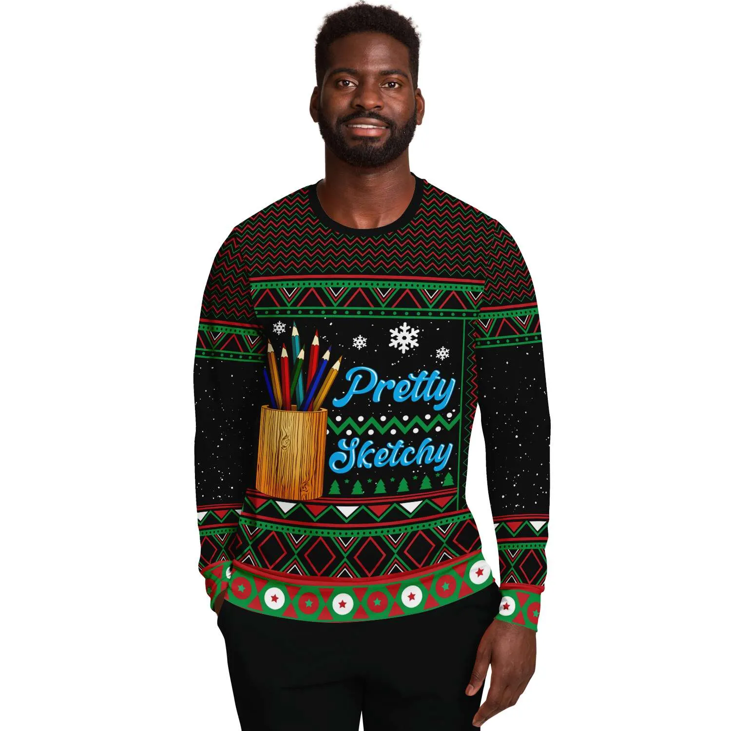 Pretty Sketchy - Athletic Sweatshirt