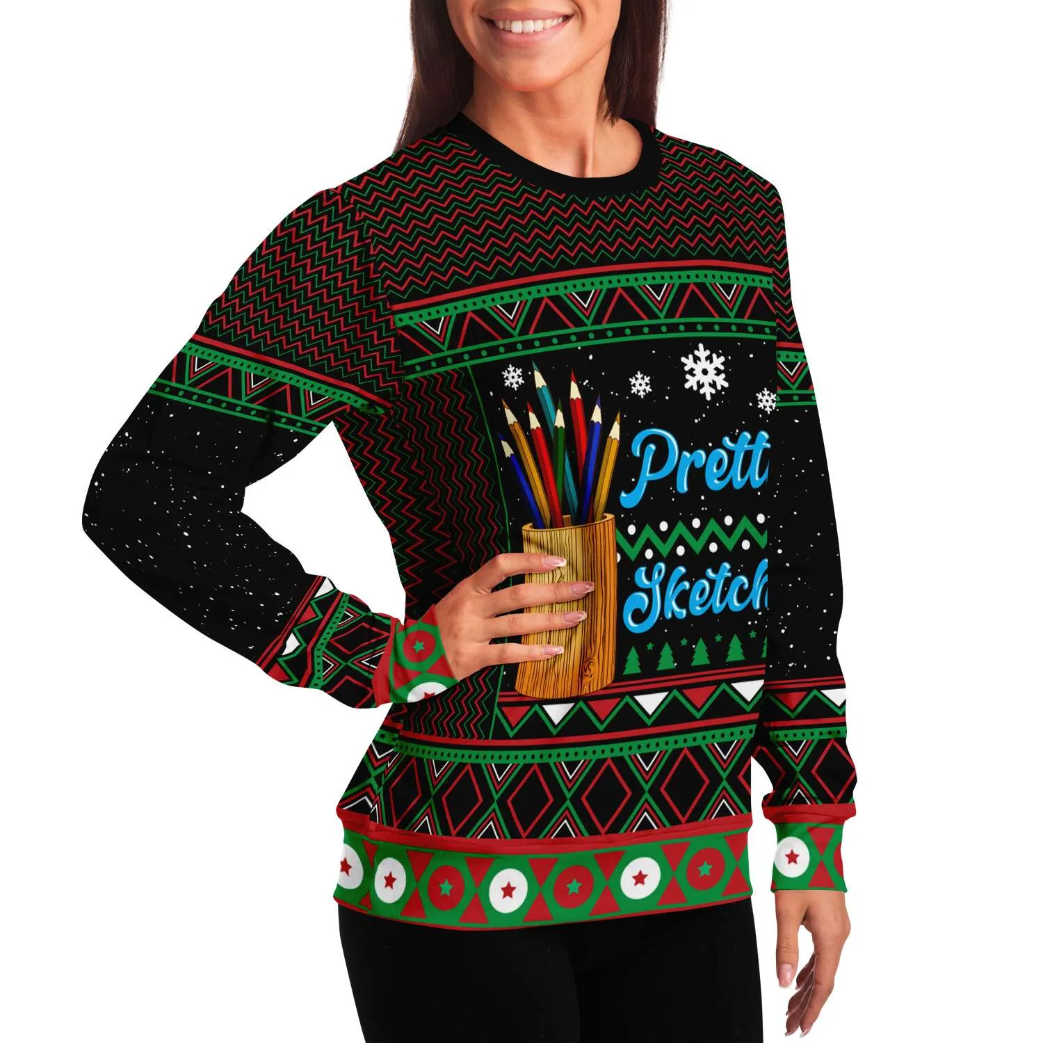 Pretty Sketchy - Athletic Sweatshirt