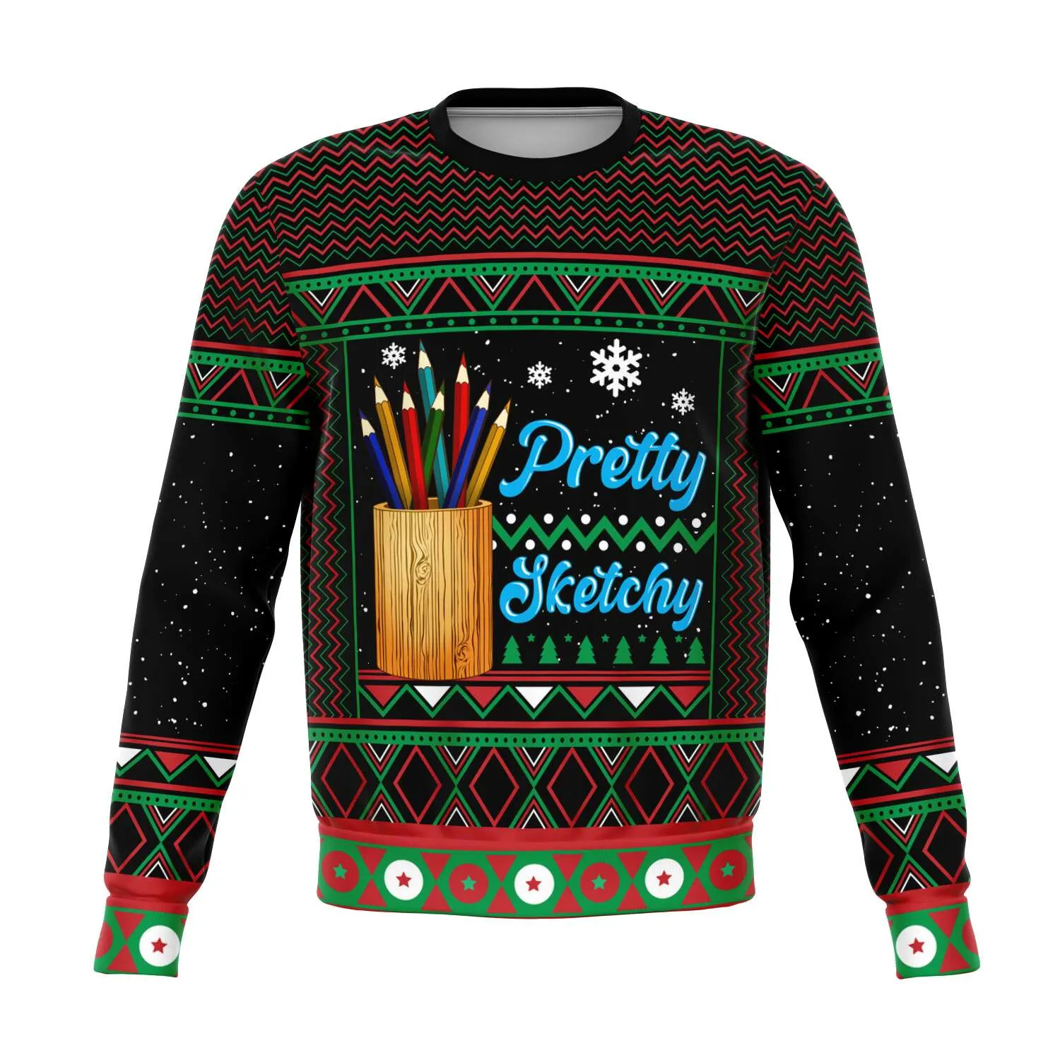 Pretty Sketchy - Athletic Sweatshirt