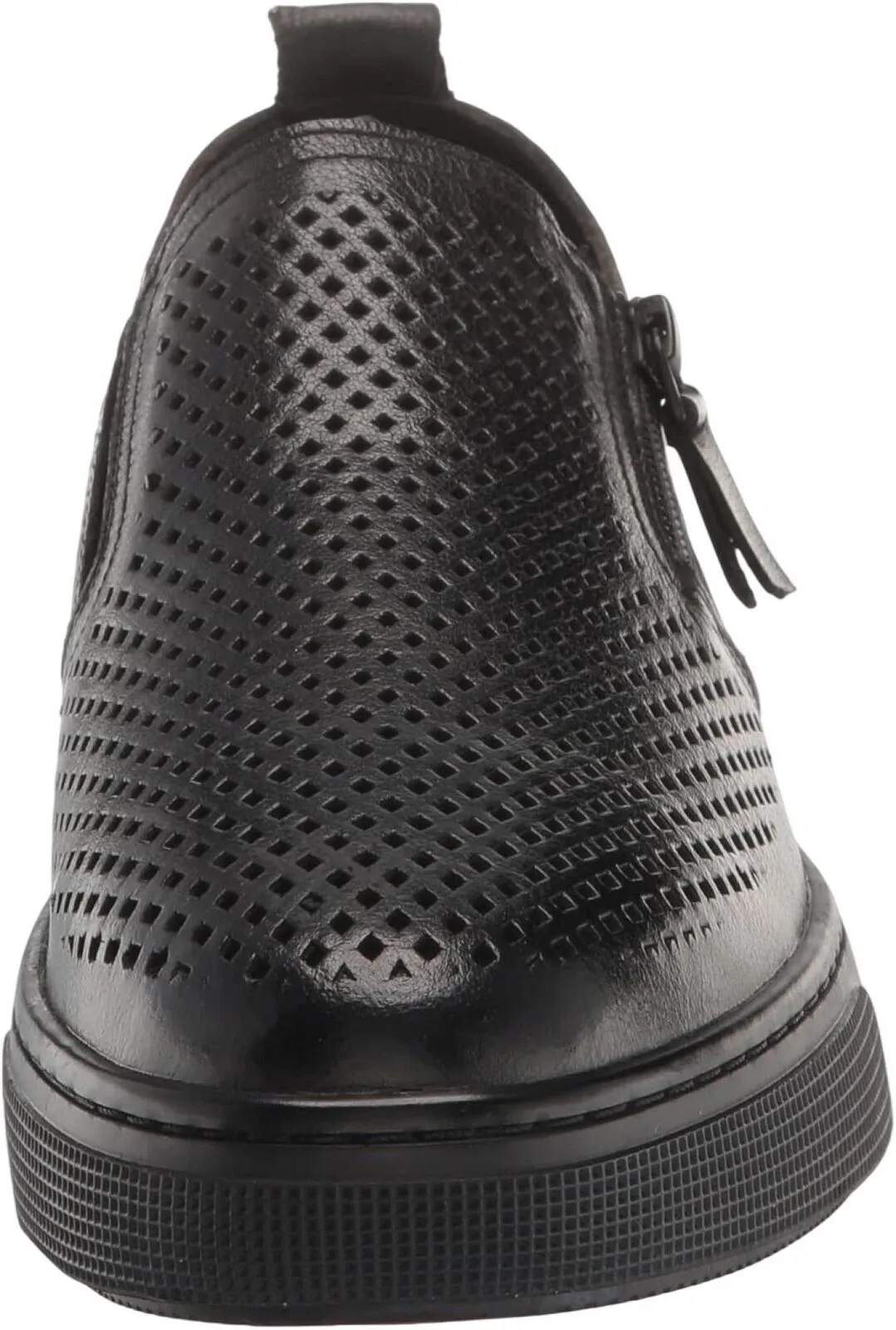 Propet Womens Kate Leather Low Top Sneakers WCX015L-001 Black 7X (2E)