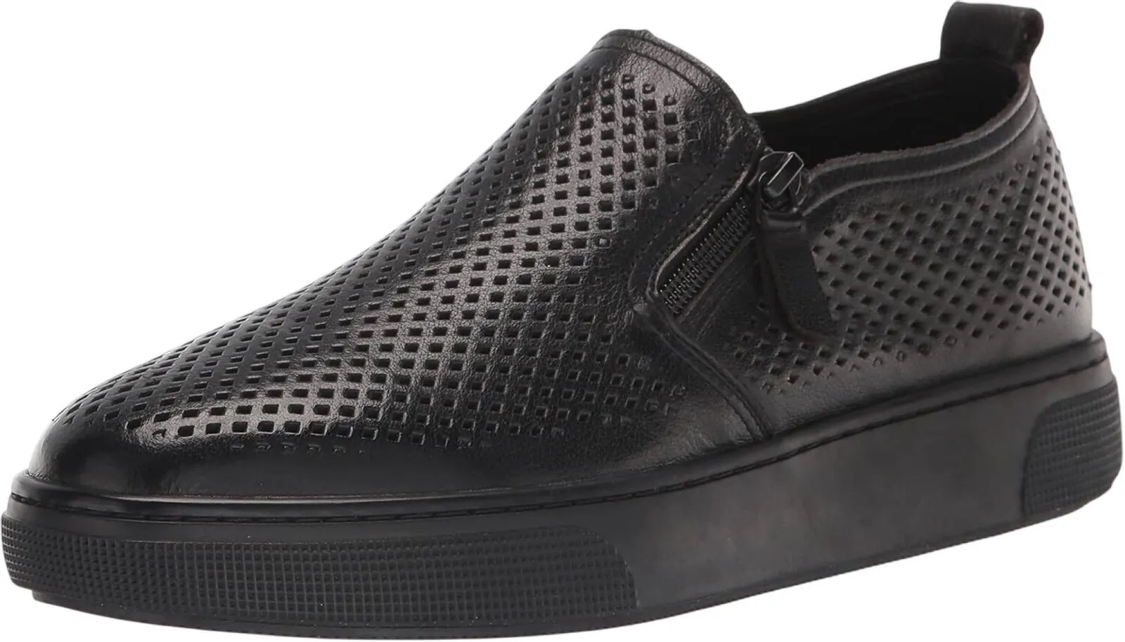 Propet Womens Kate Leather Low Top Sneakers WCX015L-001 Black 7X (2E)