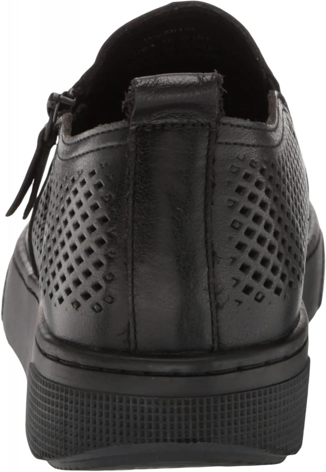 Propet Womens Kate Leather Low Top Sneakers WCX015L-001 Black 7X (2E)