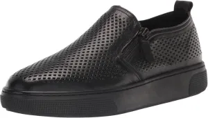 Propet Womens Kate Leather Low Top Sneakers WCX015L-001 Black 7X (2E)