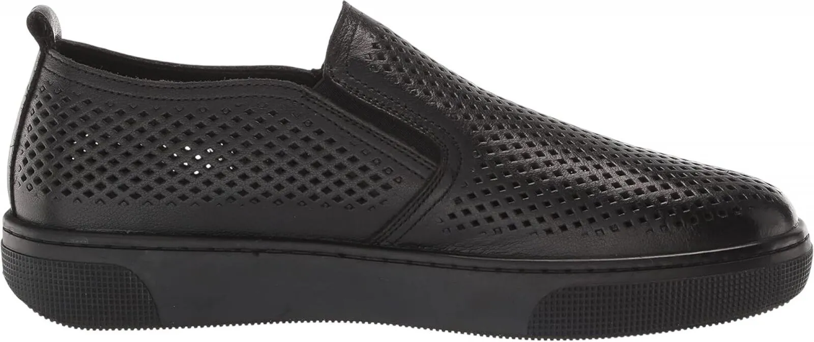 Propet Womens Kate Leather Low Top Sneakers WCX015L-001 Black 7X (2E)