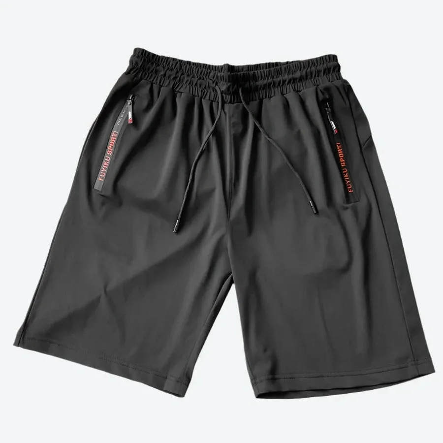 Quick-Dry Elastic Waist Sports Shorts