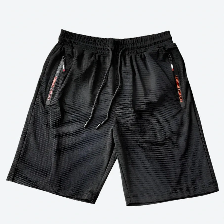 Quick-Dry Elastic Waist Sports Shorts