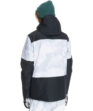 Quiksilver Mens Mission Printed Block Insulated Snow Jacket
