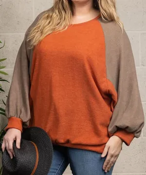 "Ginger Spice" Long Sleeve Top