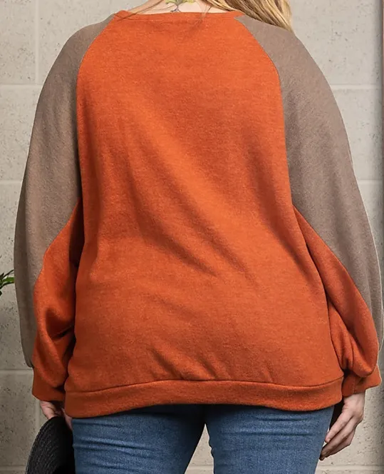 "Ginger Spice" Long Sleeve Top