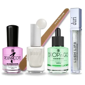 Rejuvenating Quick Dry Nails & Lip Plumper Set