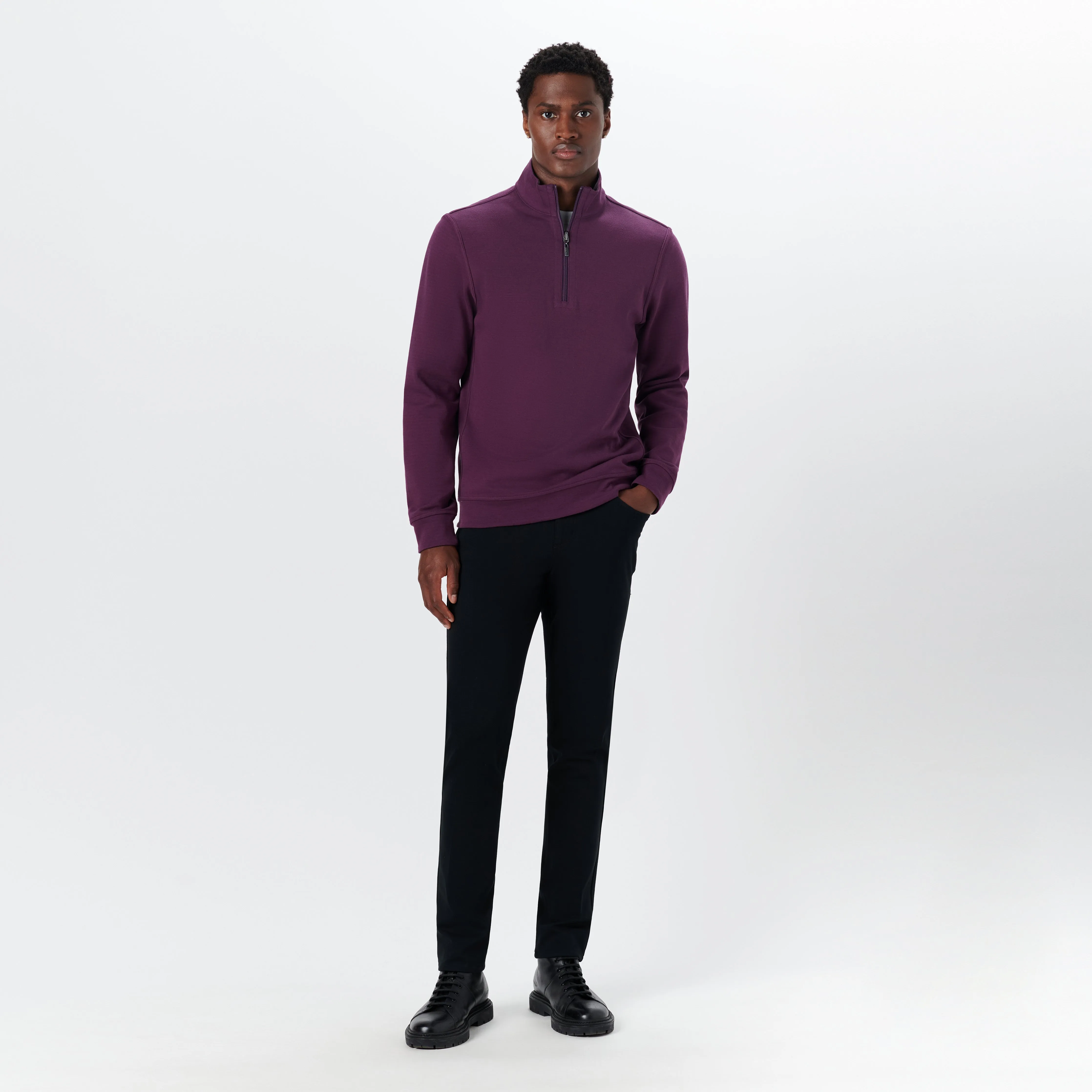 Reversible Long Sleeve Quarter Zip Pullover
