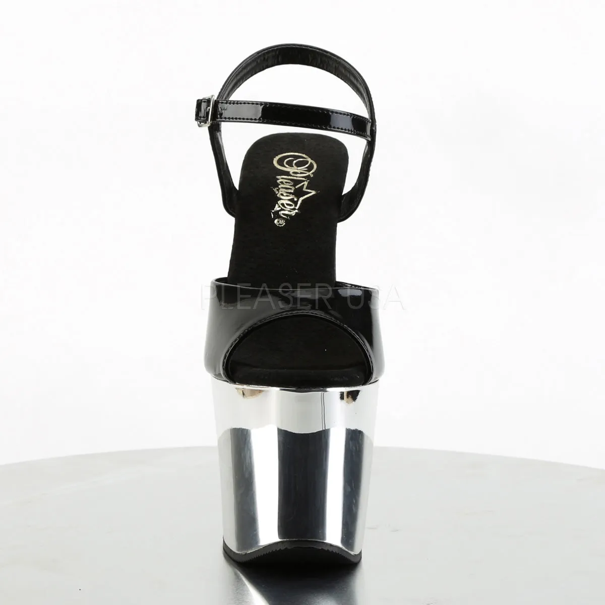 REVOLVER-709  Black/Silver Chrome