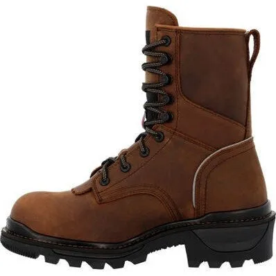 Rocky Men's Rams Horn 9" Comp Toe WP Logger Work Boot -Horse- RKK0477