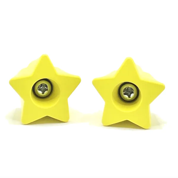 RollerStuff Twinkle Toes Bolt On Toe Stops Starry Night Yellow