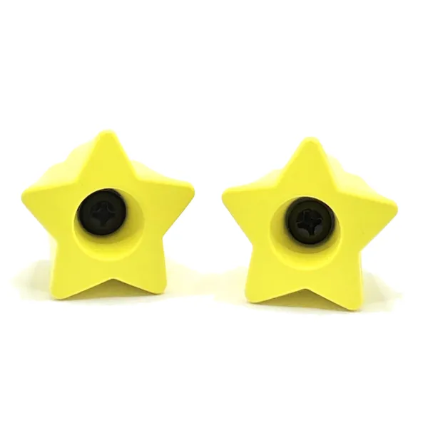 RollerStuff Twinkle Toes Bolt On Toe Stops Starry Night Yellow