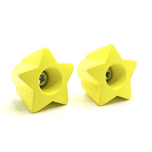 RollerStuff Twinkle Toes Bolt On Toe Stops Starry Night Yellow