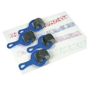 Rubber Pattern Rollers, Set Of 4