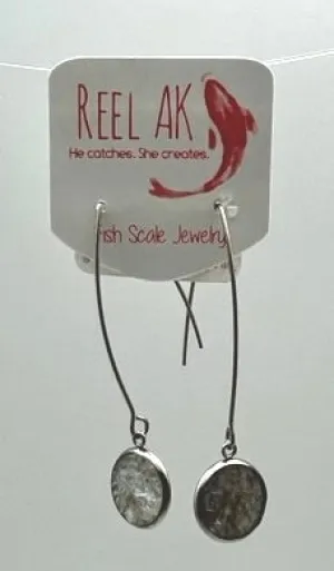 Salmon Scale Dangle Earrings