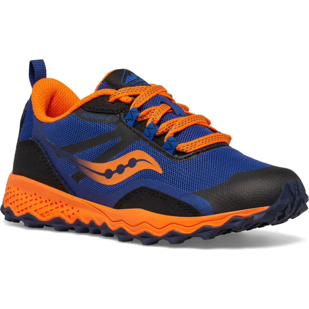 Saucony Peregrine 12 Shield (Junior) - Navy/Orange