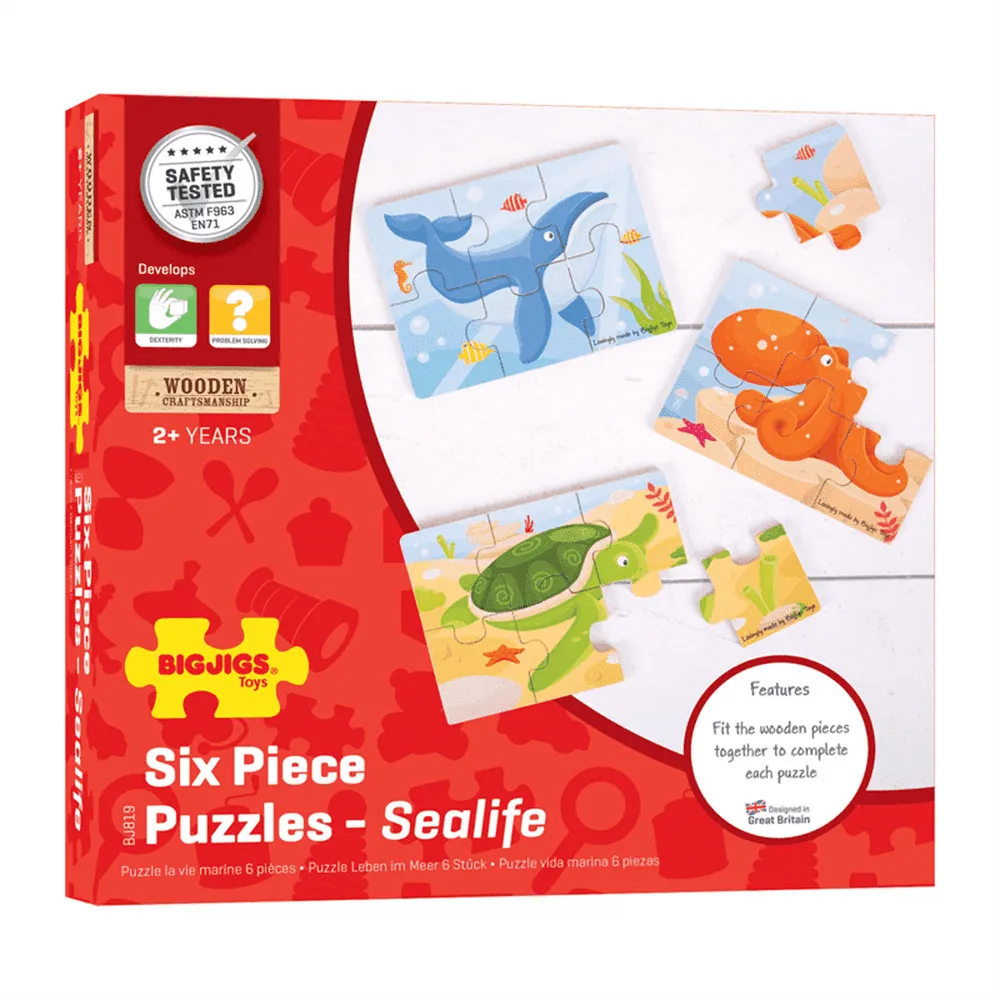 Sealife Puzzles - 6pcs