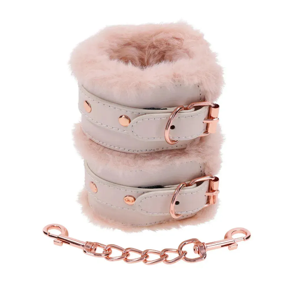 Sex & Mischief Peaches n CreaMe Fur Handcuffs